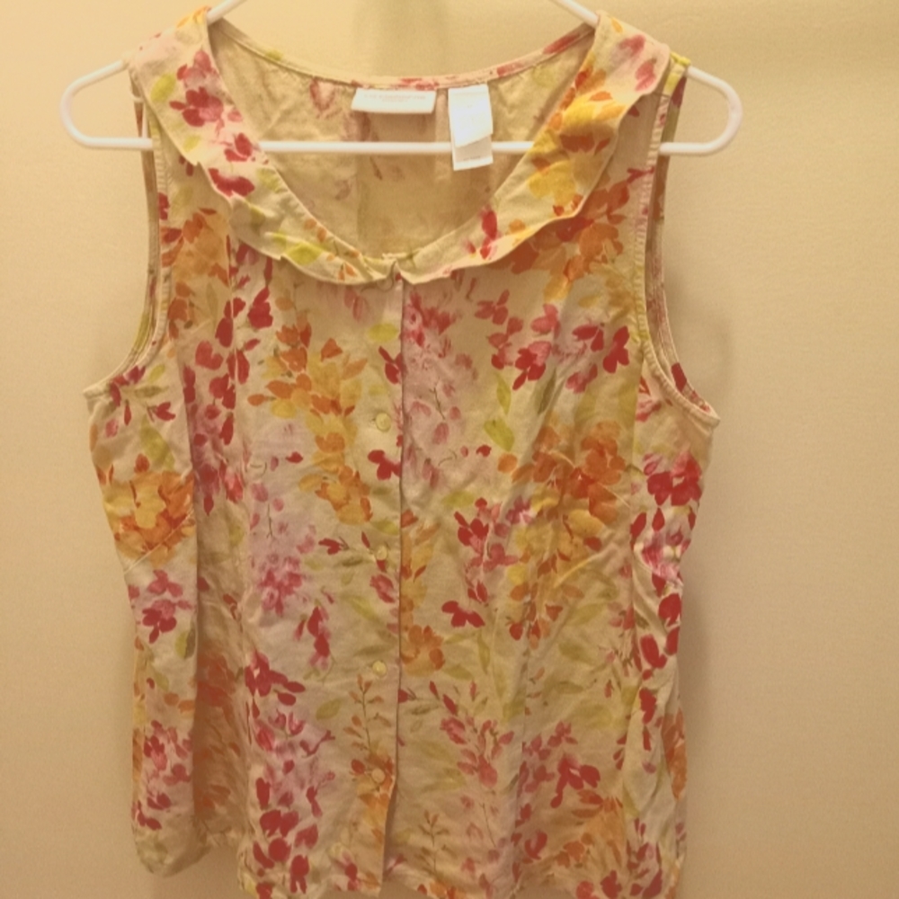 Cottagecore button down tank